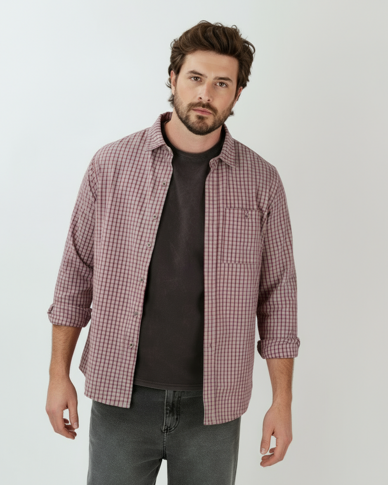 Camisa escocesa Dandy Gris