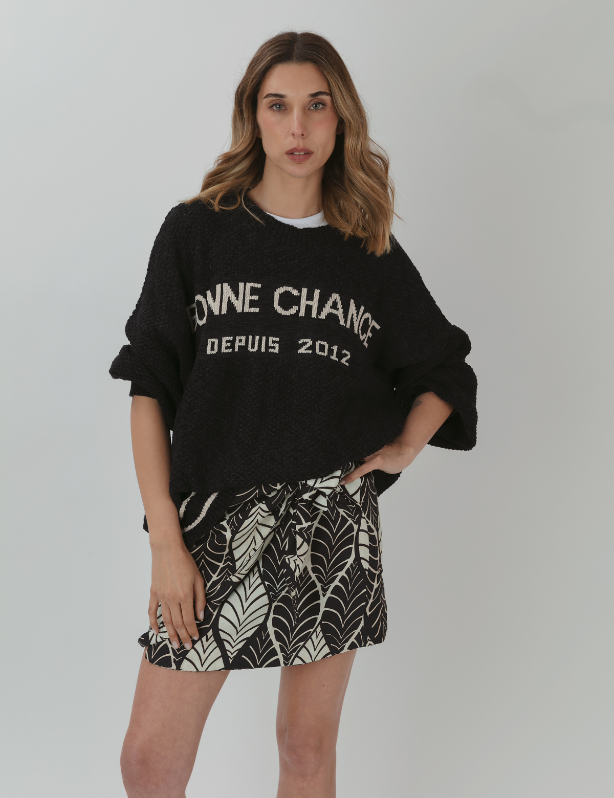 Tejido Bonne Chance negro