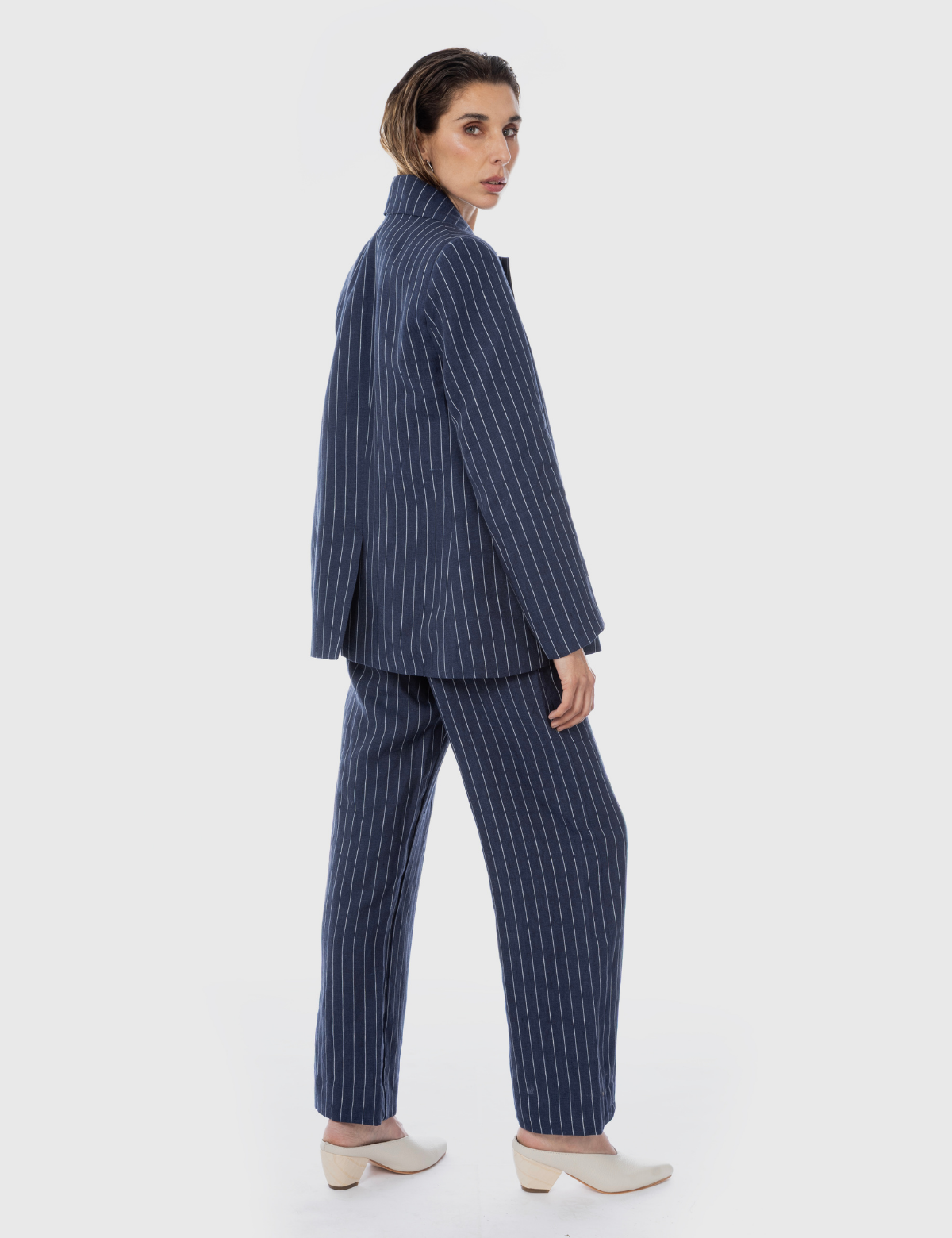 Blazer Orion Azul Marino Rayado