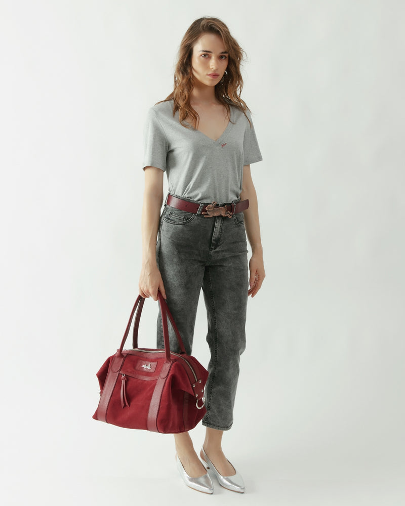 Polera viscosa Kate gris