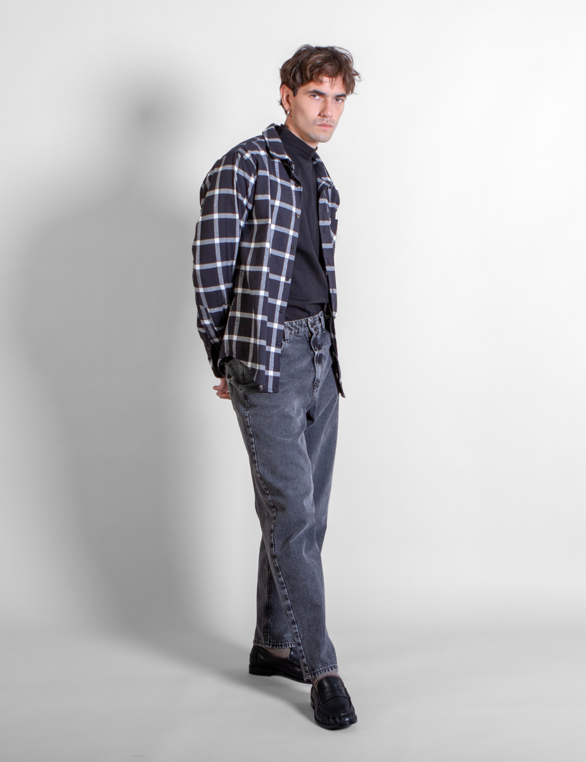 Camisa Escocesa Dandy Negro