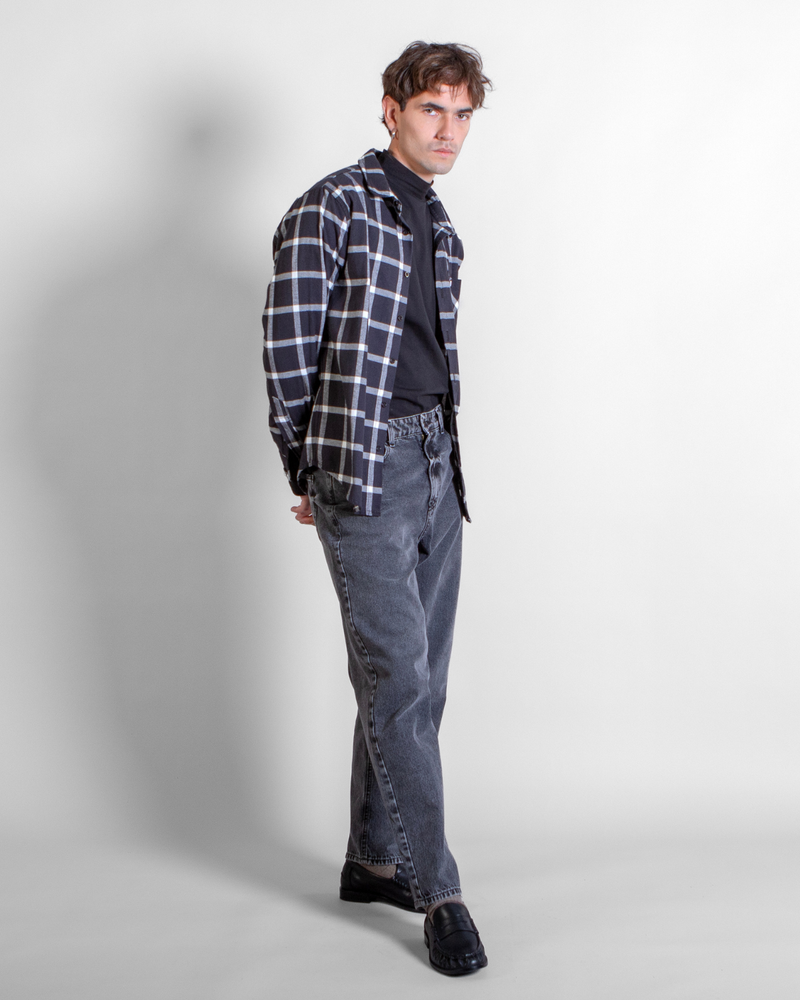 Camisa Escocesa Dandy Negro