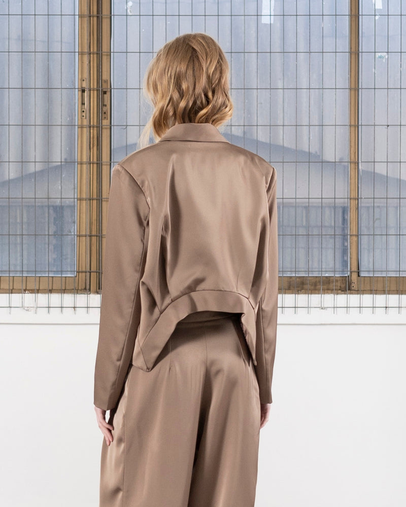 Blazer Raso Leo Taupe
