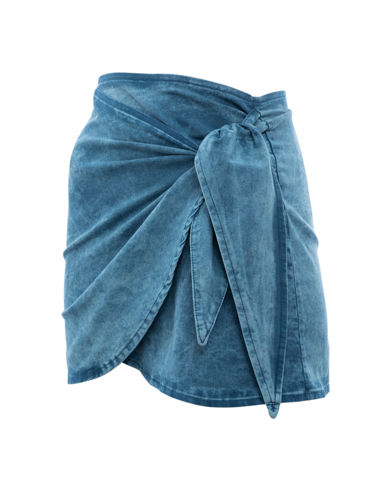 Falda gabardina Anakena indigo