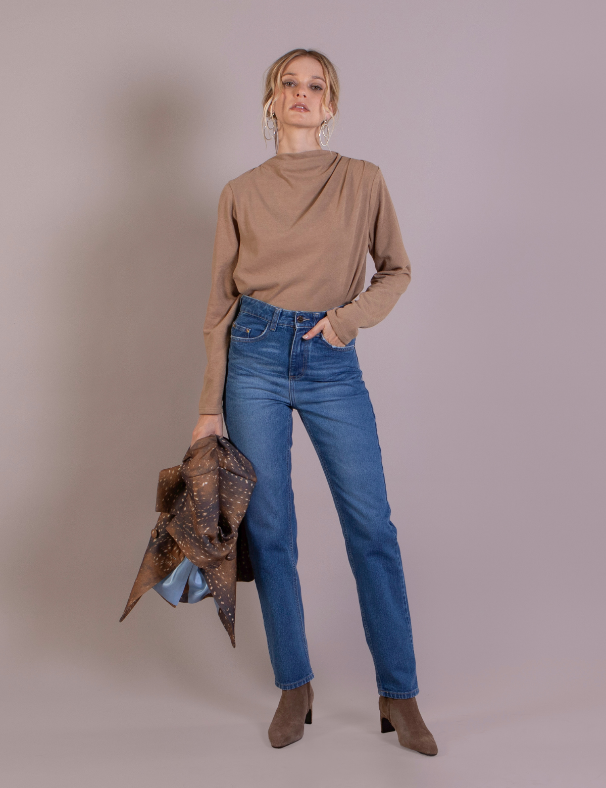 Polera Beatle Noelia Camel