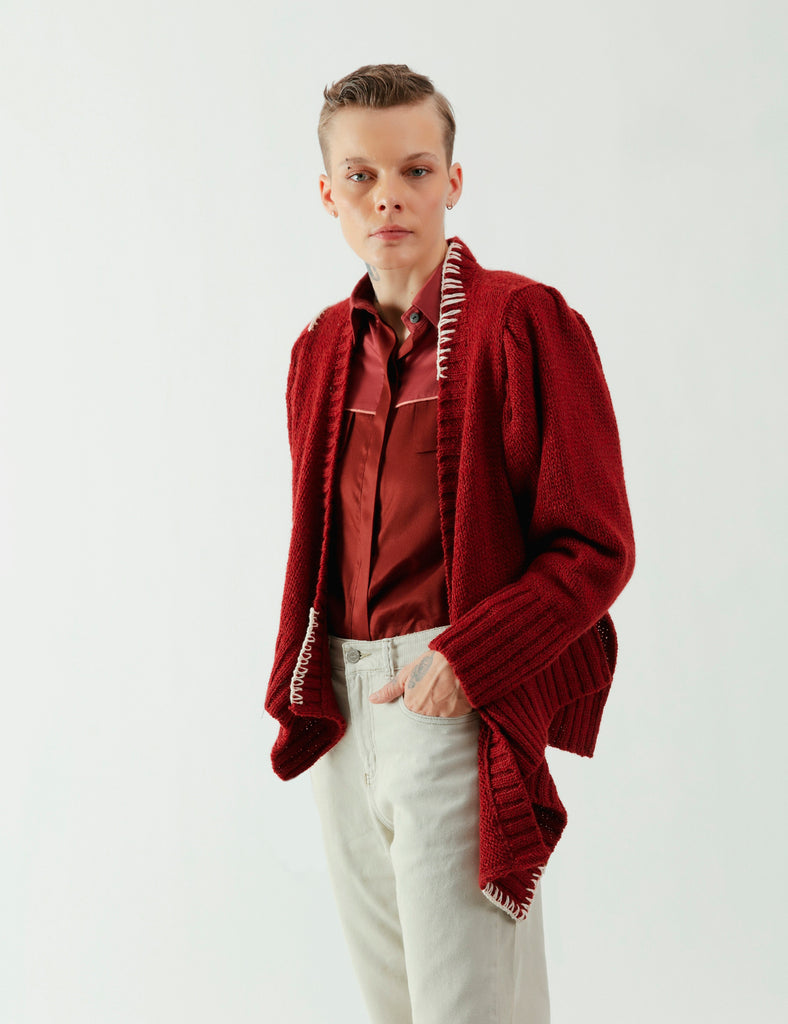 Tejido Cruzado Cratos burdeo