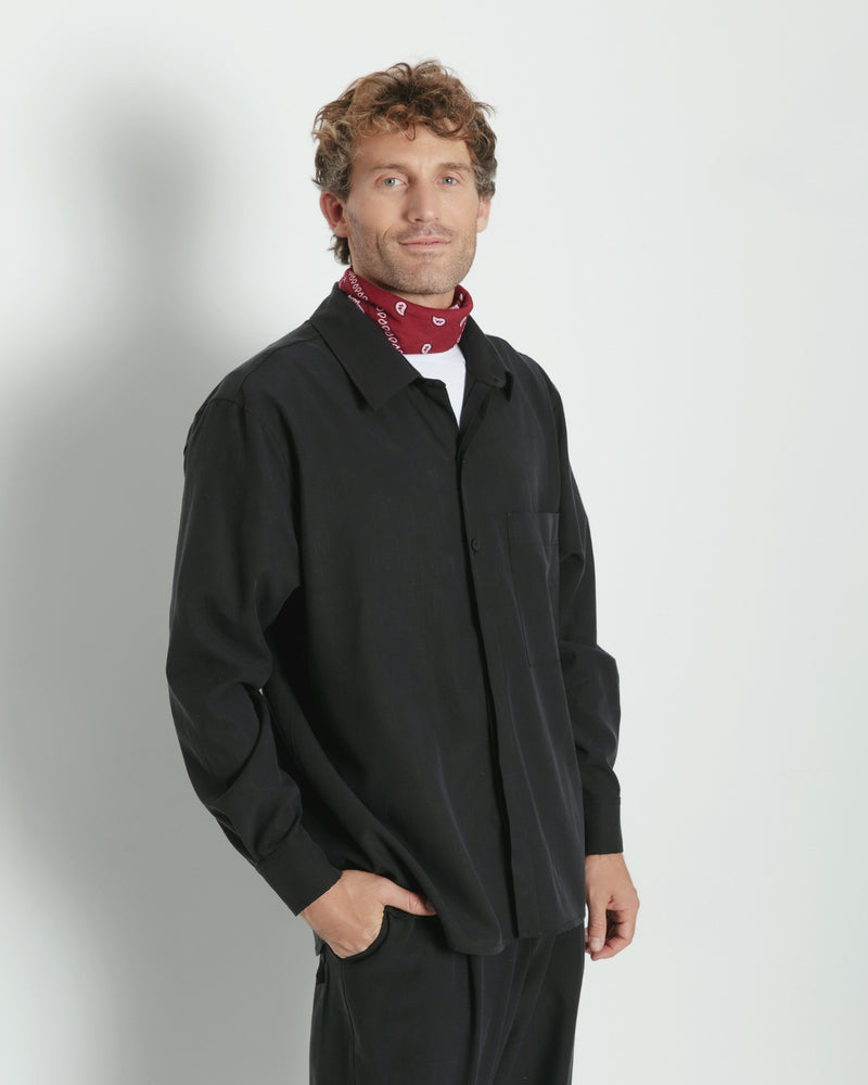 Camisa tencel West REC negro