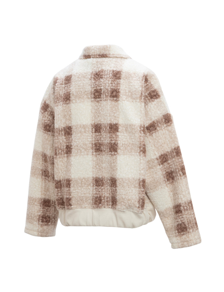 Chaqueta bomber corderito Trinity beige