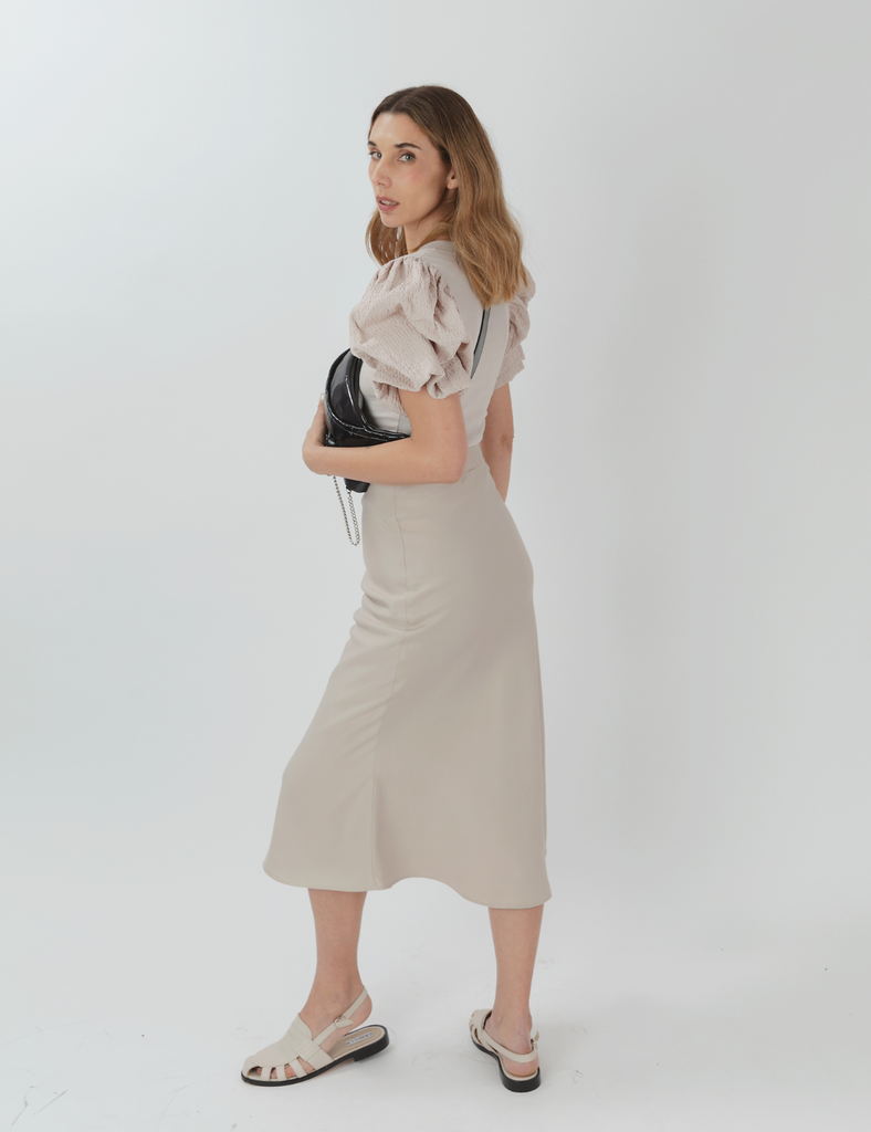 Falda Sesgo Suri Beige