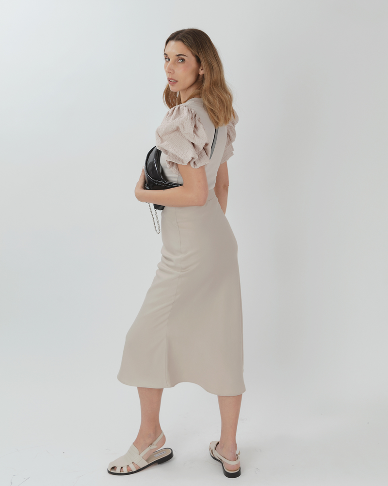 Falda Sesgo Suri Beige