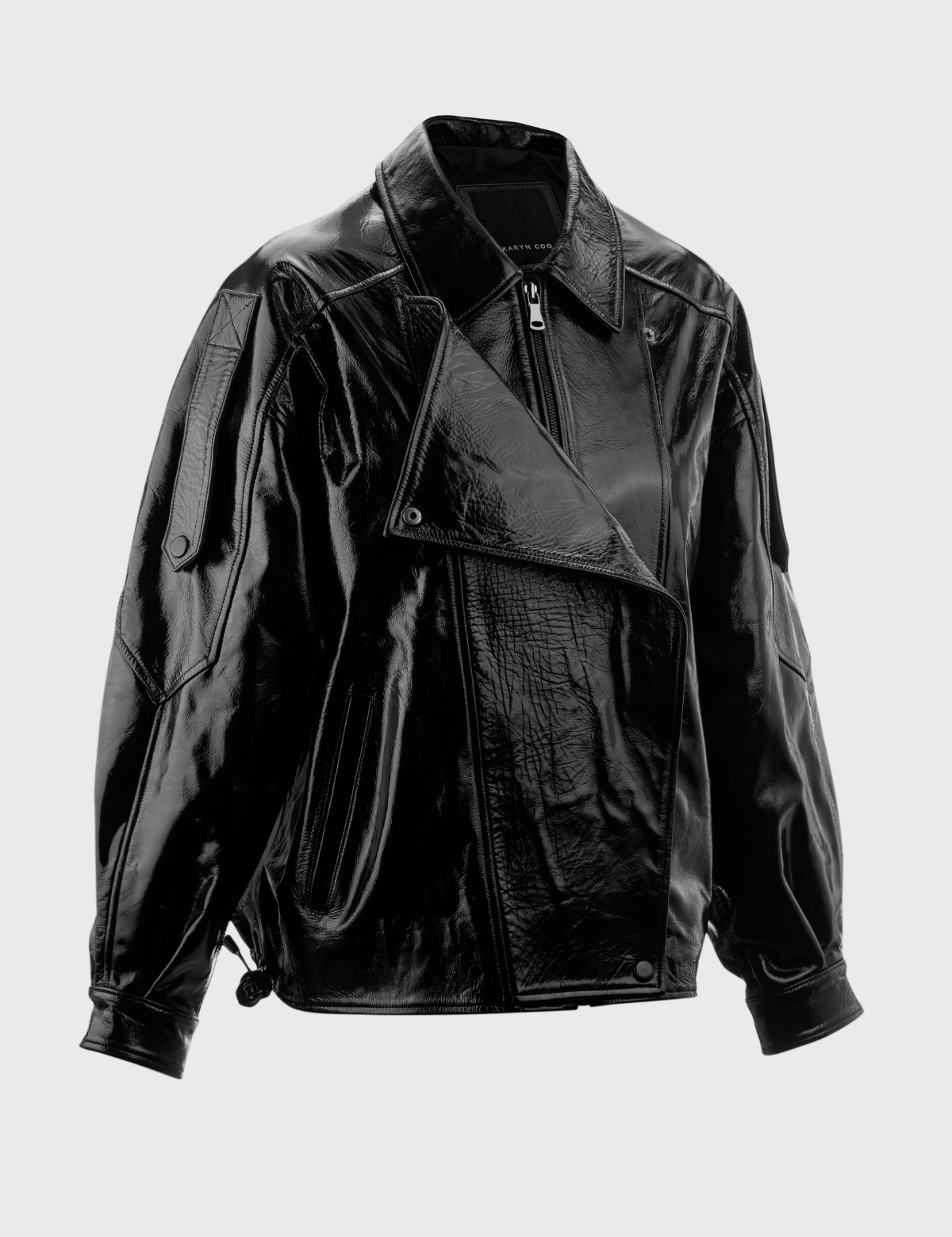 Chaqueta Santos Charol Negro
