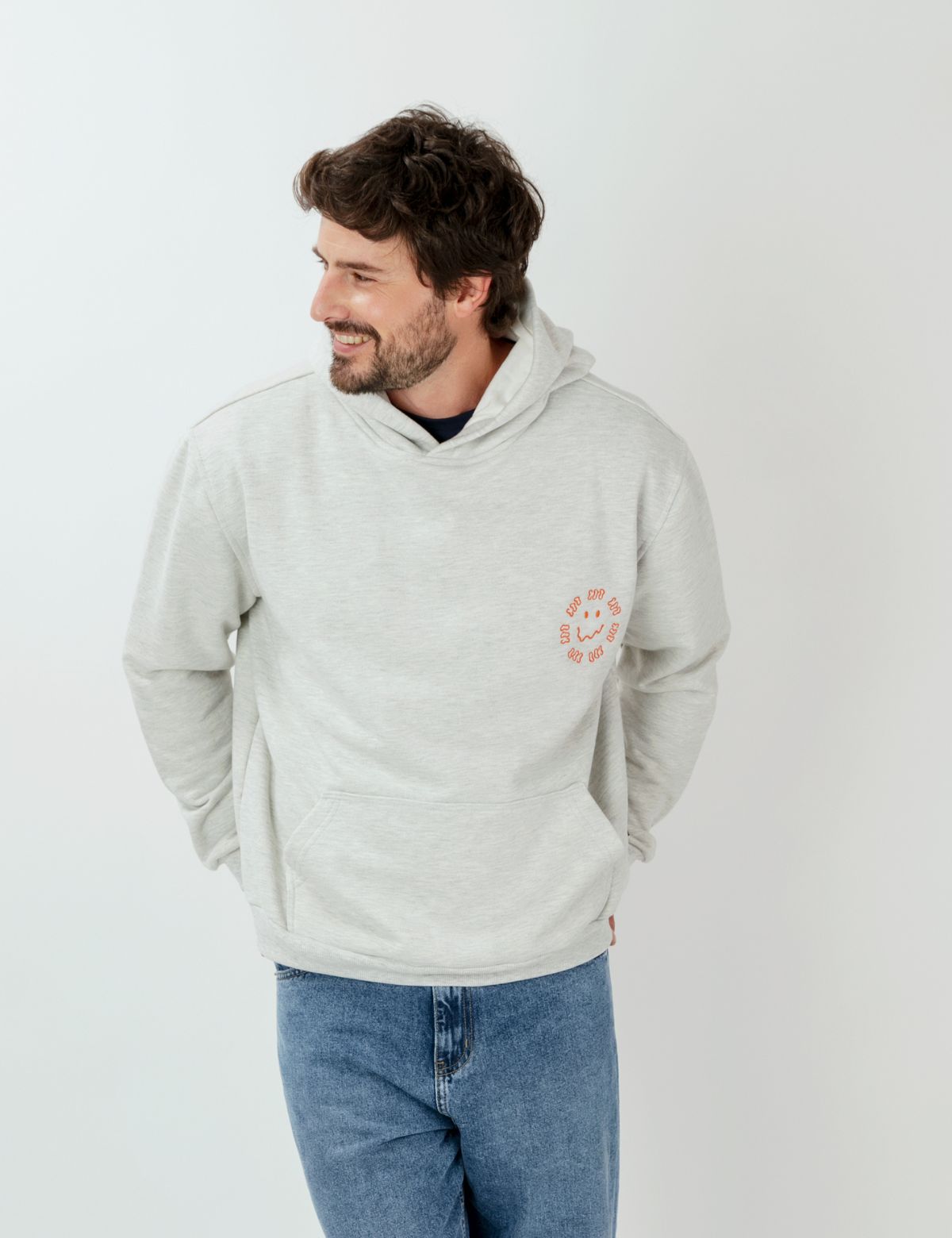 Polerón Tom Derretido Gris