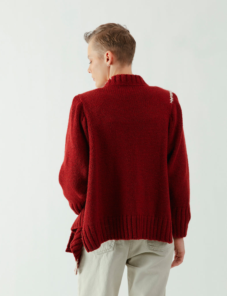 Tejido Cruzado Cratos burdeo