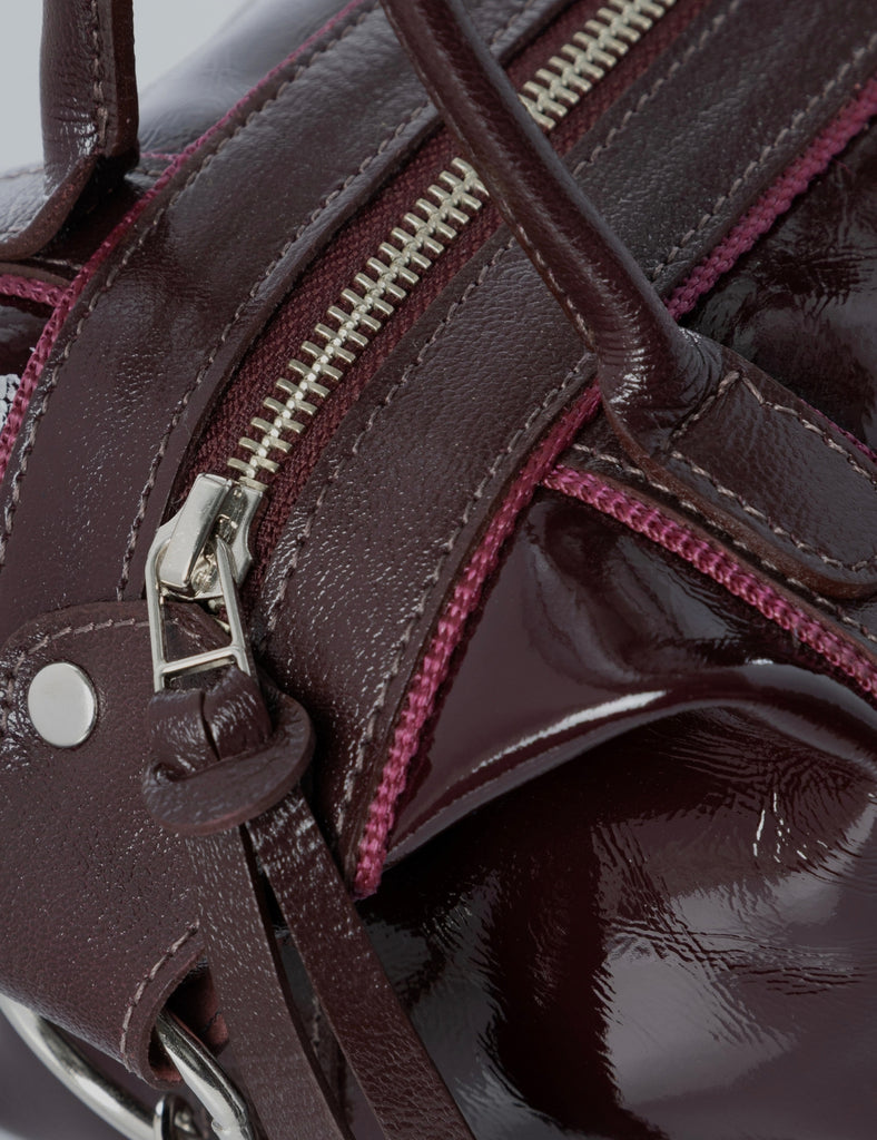 Cartera Diana Mini Granate Charol