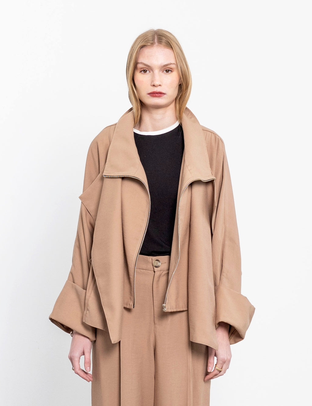 Chaqueta Tencel Japo Habano