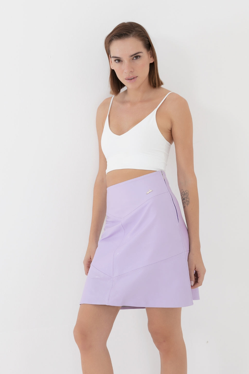 Mini falda Nora malva