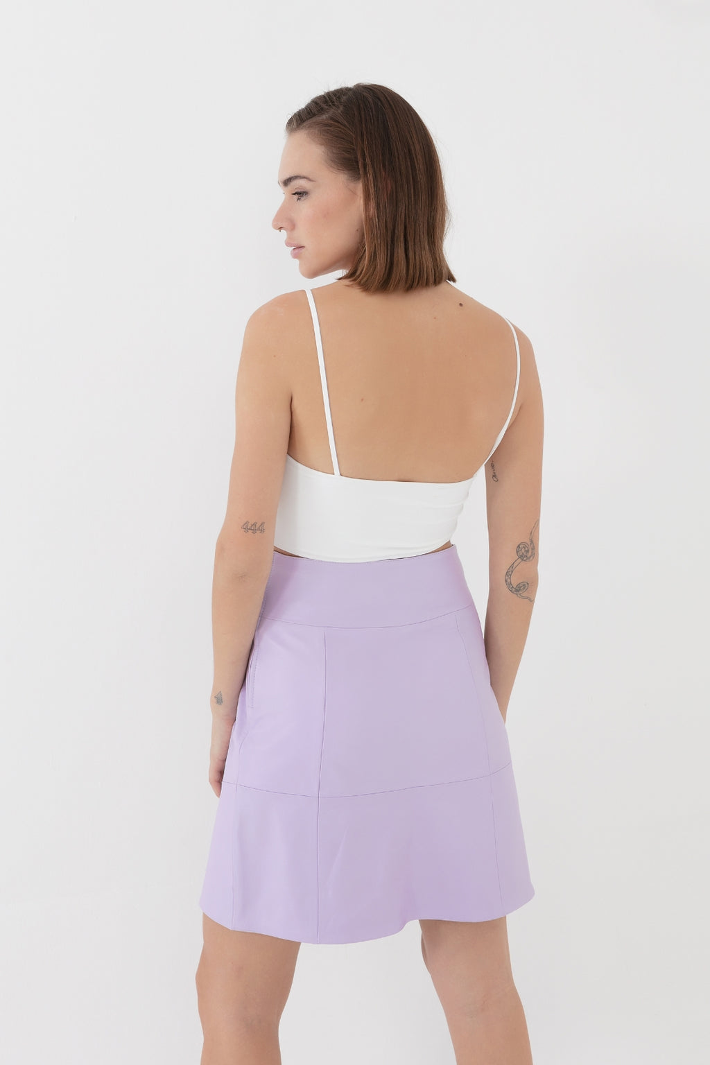 Mini falda Nora malva